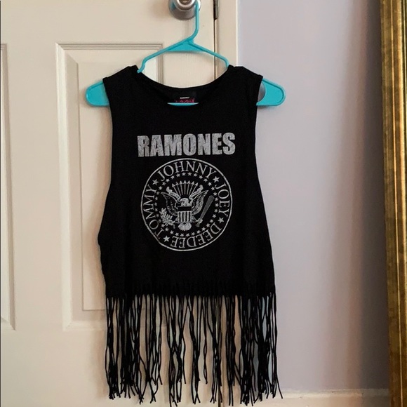 Tops - Ramones Tank with fringe
